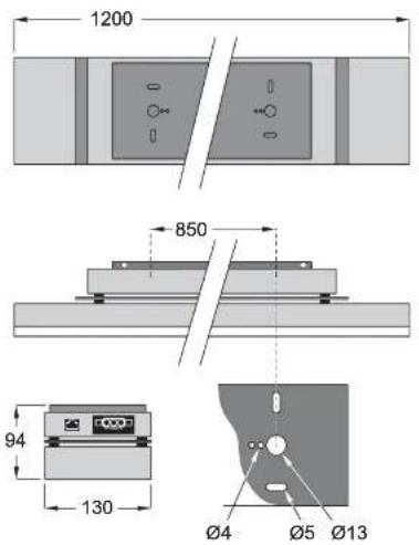 MARTIN Cyclo DMX HO - Dimensions - 1