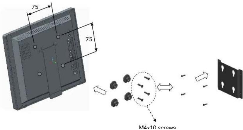 75 75 M4x10 screws