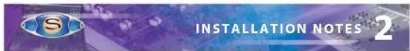 INSTALLATION NOTES 2