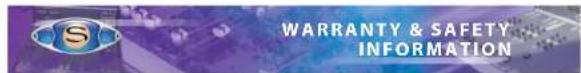 WARRANTY & SAFETY INFORMATION