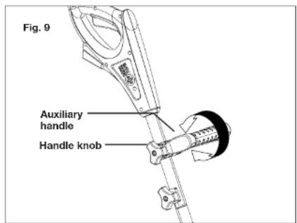 Fig. 9 Auxiliary handle Handle knob