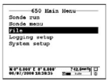 YSI 6436AF - SIMPLE LOGGING TO 650 MEMORY - 8