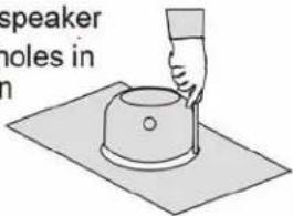 speaker holes in h