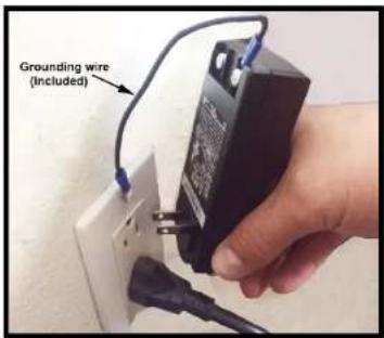 Grounding wire (Included)