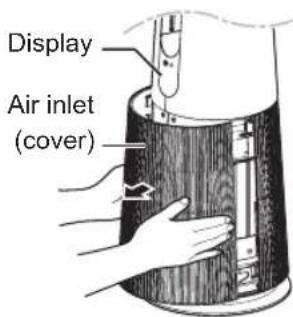 Display Air inlet (cover)
