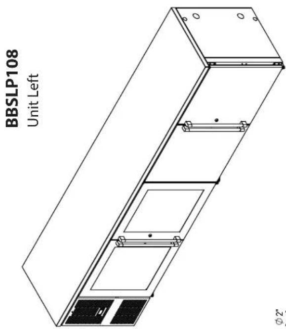 BBSLP108 Unit Left Ø 2"