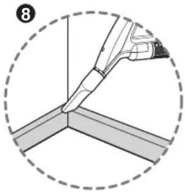 LG VK8811HUMR - How to use Using carpet master nozzle and mini turbine nozzle Использование Использование основной насадки для ковра и мини турбощетки Користування пилососом Використання насадки Carpet Master та mini-турбонасадки Қалай пайдалану керек "Кілемге және еденге арналған саптаманы" қондырмасын және мини турбина қондырмасын пайдалану - 9