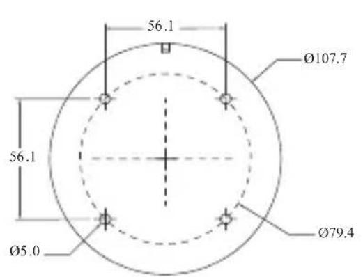 56.1 Ø107.7 56.1 Ø5.0 Ø79.4