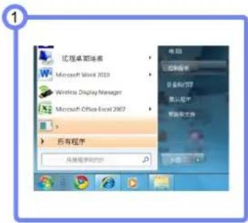 1 远程桌面场景 Microsoft Work 2010 Wireless Display Manager Microsoft Office Excel 2007 后存程序 从这里开始运行 单击 启动程序 设置和打印 默认程序 帮助和支持