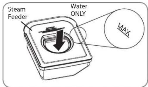 LG DLGX6002V - FILLING THE STEAM FEEDER (IF USING A STEAM FUNCTION) - 2