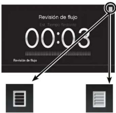 Revision de flujo Est. Tiempo Restante 00:03 Revision de flujo