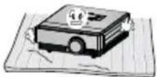 LG CF3DAT - Place the projector in a well-ventilated environment. - 2