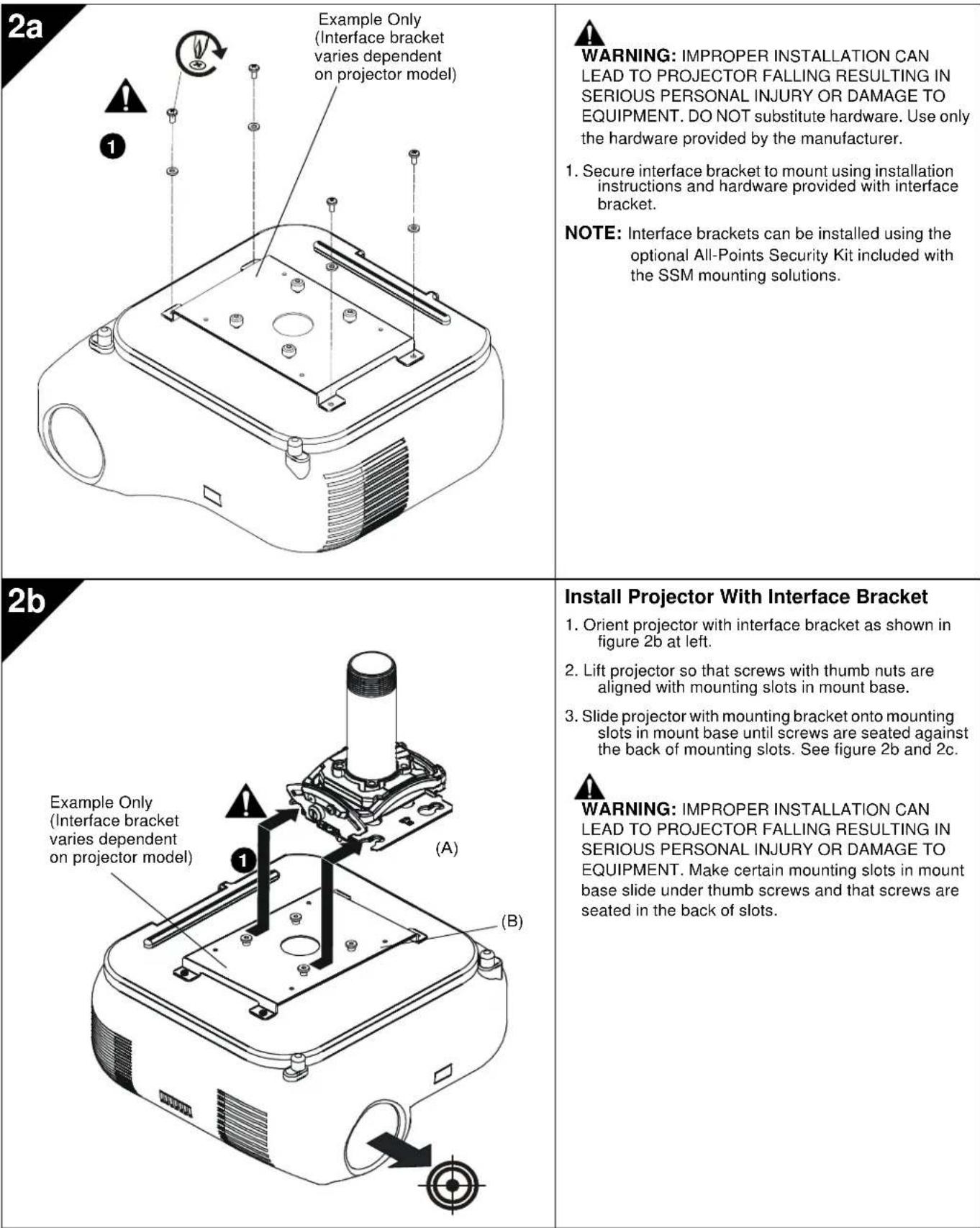 Chief RSMB343 - Install Interface Bracket - 1