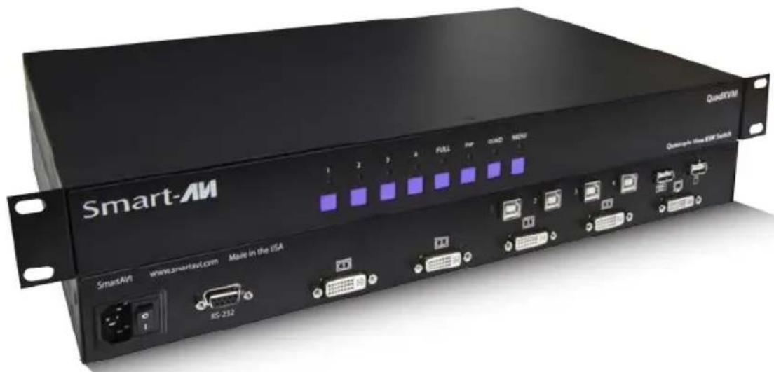 Smart-AM 1 2 3 4 FULL P/F Q/Q/D NEW QuadVM SmartAVI www.smartavi.com Make in the ISA RS-232 Quadruplex SmartVIM Switch