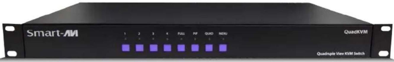 Smart-AM 1 2 3 4 FULL PIF QUID MENU QuadKVM Quadrupole View KVM Switch