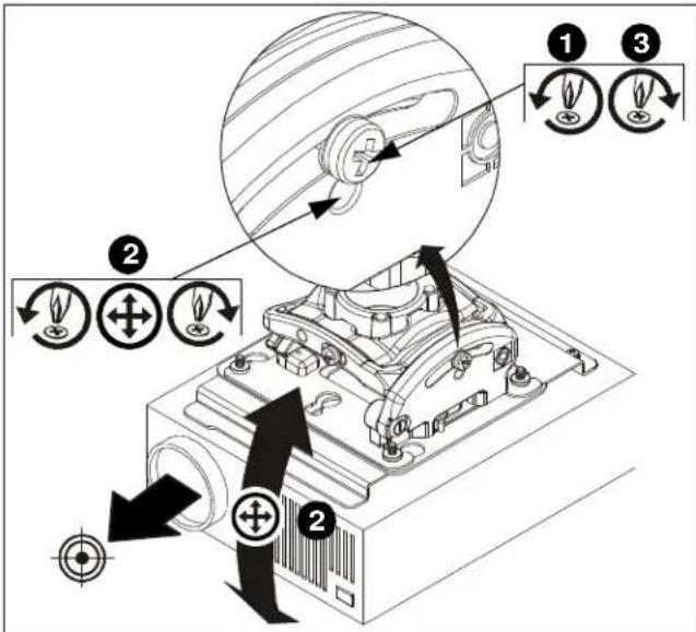 Diagram illustrating computer hardware components with numbered annotations and directional arrows indicating rotation or movement.