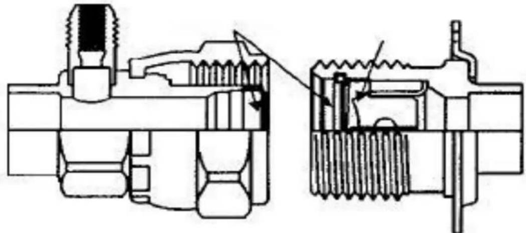 Cross-sectional technical diagram of a mechanical assembly (no visible text or labels)