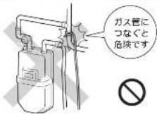 HAIER JF-NC309A - 次のところにはアース線を接続しないでください。 - 1