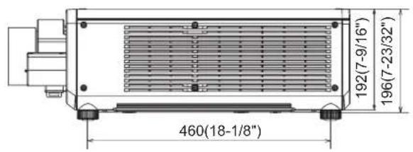 460(18-1/8") 192(7-9/16") 196(7-23/32)