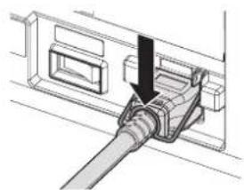 PANASONIC PT-REQ12L - How to attach the power cord - 4