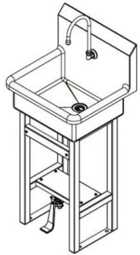 Sani-Lav 7251 - HANDS-FREE FLOOR MOUNT SINK - 2