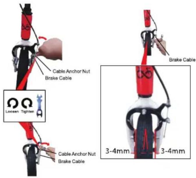 Cable Anchor Nut Brake Cable Loosen Tighten Cable Anchor Nut Brake Cable 3-4mm 3-4mm