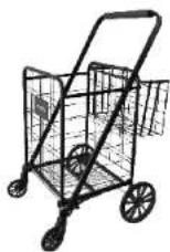 SereneLife SLSPCART44 - Collapsible Utility Cart - - 2
