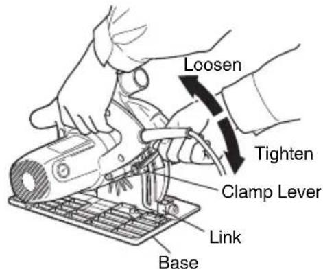 Loosen Tighten Clamp Lever Link Base