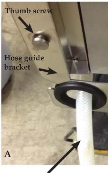 Thumb screw Hose guide bracket A