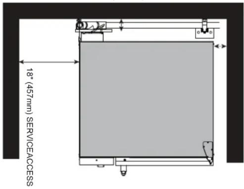 18" (457mm) SERVICE ACCESS