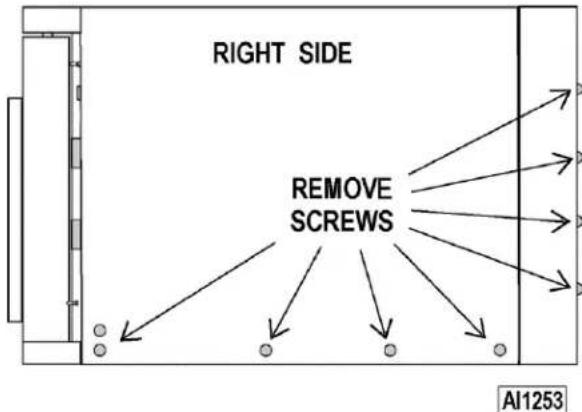 RIGHT SIDE REMOVE SCREWS AI1253