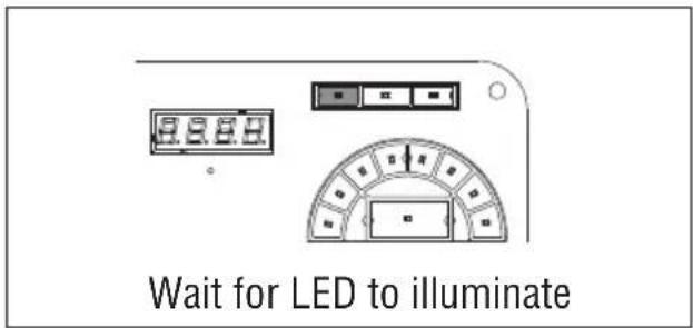 Wait for LED to illuminate