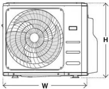 Kaden KDI48 - Outdoor unit specifications - 1