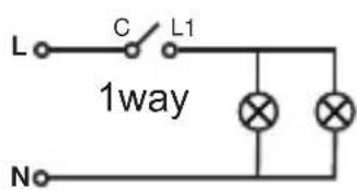 L C L1 1way N