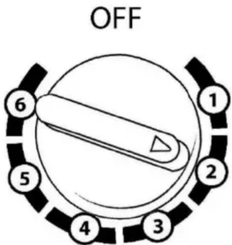 OFF ① ② ③ ④ ⑤ ⑥