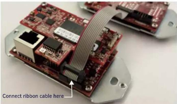 Connect ribbon cable here