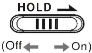 HOLD (Off ← → On)