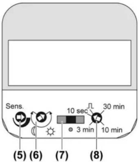 Sens. 10 sec 3 min 30 min 10 min (5) (6) (7) (8)