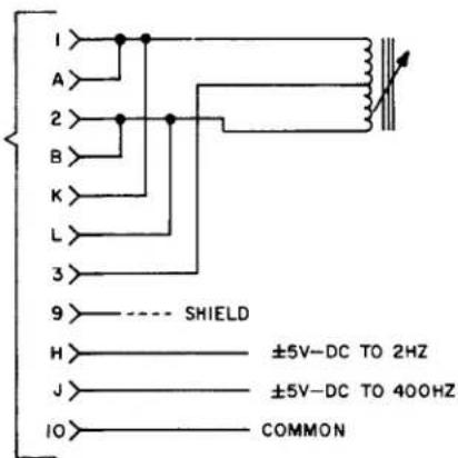 1 A 2 B K L 3 9 SHIELD H ±5V-DC TO 2HZ J ±5V-DC TO 400HZ 10 COMMON