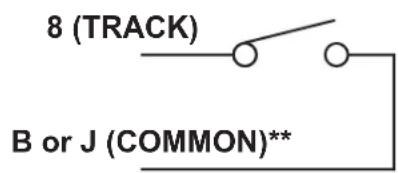 8 (TRACK) B or J (COMMON)**