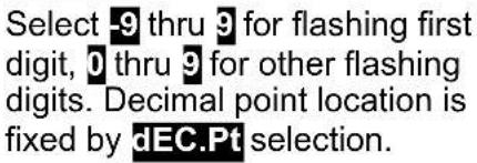Daytronic 2116-1 - KEYSTROKES FOR SETUP - 21