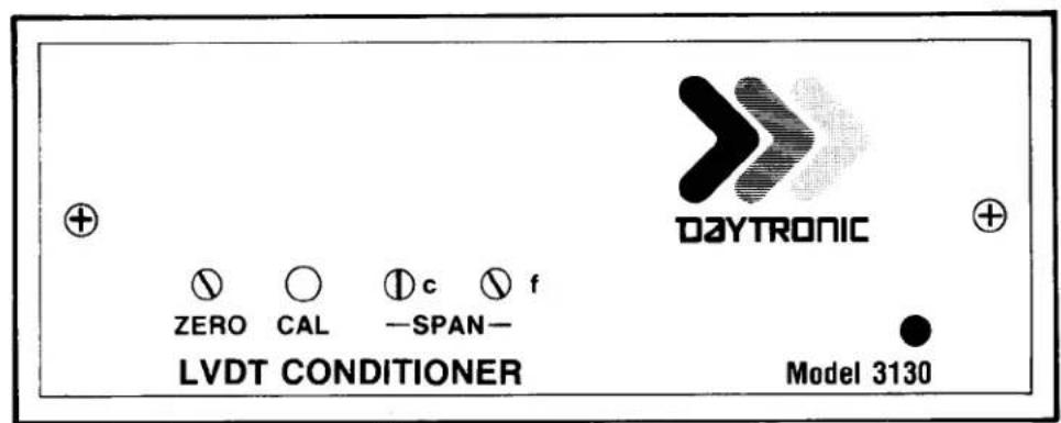 DAYTRONIC ZERO CAL SPAN- LVDT CONDITIONER Model 3130