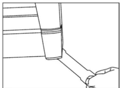 Vintec V190BVCBK - Levelling the appliance - 1