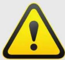Yellow triangular warning sign with black exclamation mark, commonly used to indicate caution or hazard.