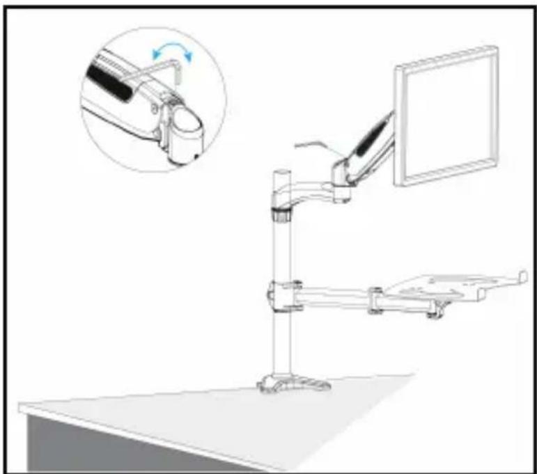 StarTech.com ARMUNONB - Adjust the height tension of the spring arm - 1