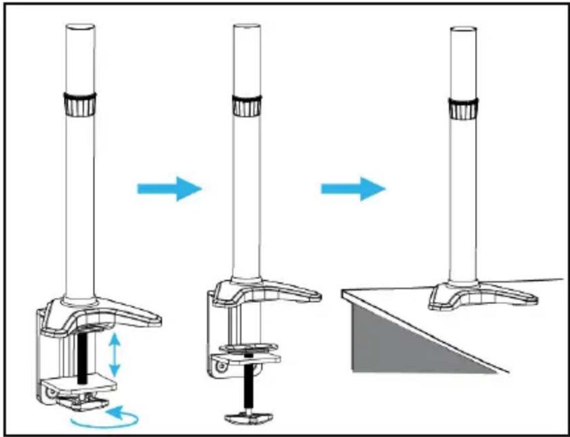 StarTech.com ARMUNONB - Attaching the Clamp to a Surface - 1