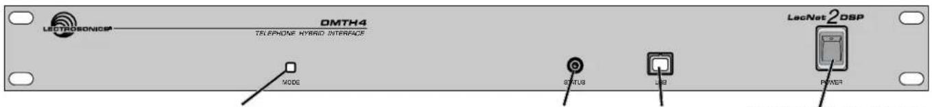 Lectrodsonics OMTH4 TELEPHONE HYBRID INTERFACE MODE STATUS USB LECNet2 DSP POWER