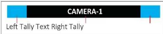 CAMERA-1 Left Tally Text Right Tally
