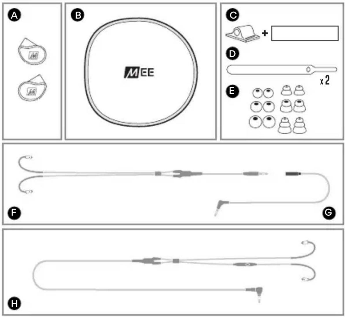 MEE audio M6 VR - M6 VR PACKAGE CONTENTS - 1