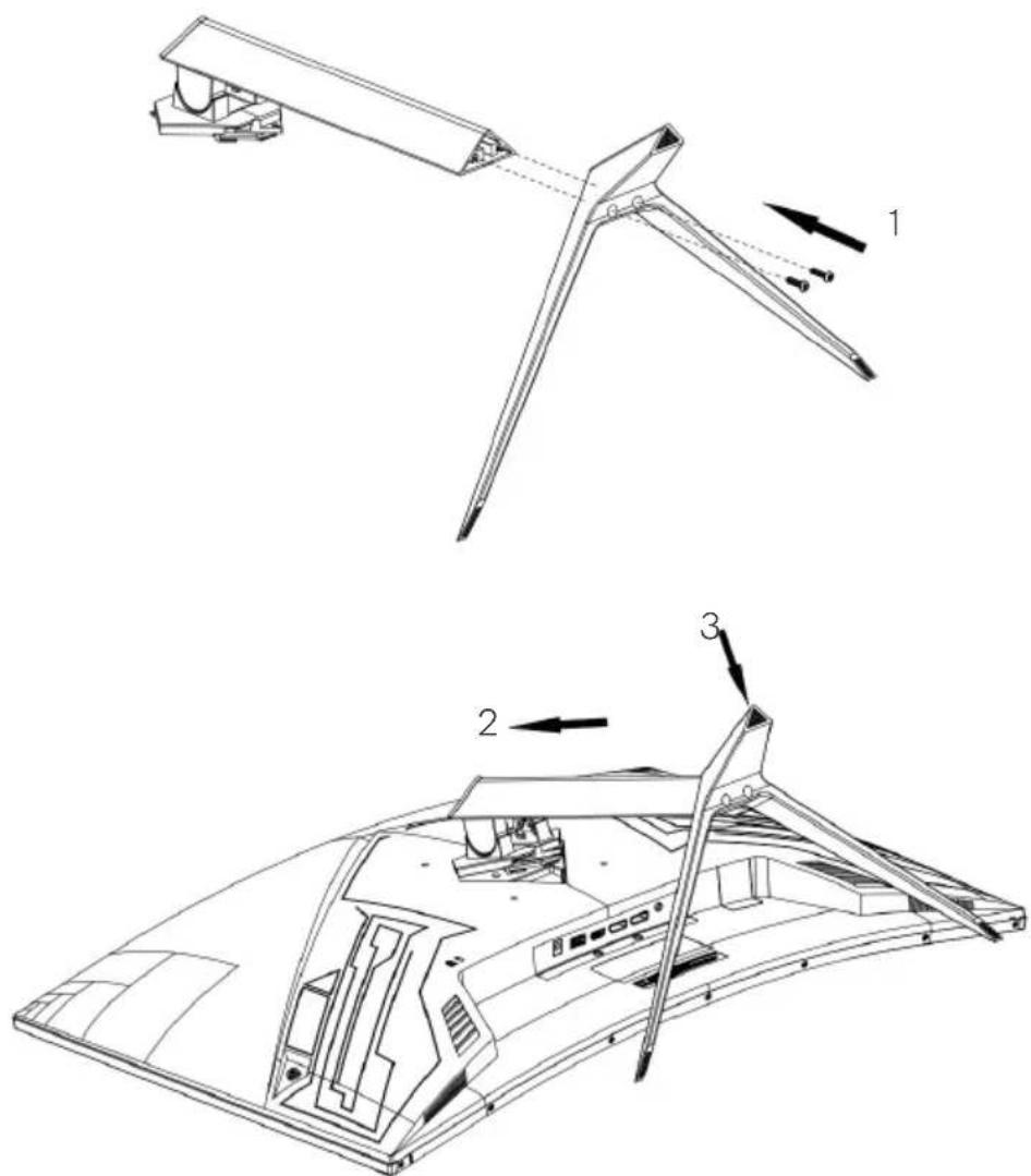 Technical diagram of a mechanical assembly with labeled components and directional arrows indicating motion or assembly.